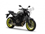 Drive, rotating parts for the Yamaha MT-07 700 A2 A - 2017