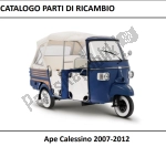 Onderhoud, slijtagedelen voor de Piaggio APE 420 Diesel Calessino VME - 2007