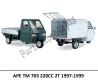 Alle originele en vervangende onderdelen voor uw APE TM 703 220 CC 2T 1997 - 1999.