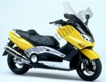 Stuur en bediening voor de Yamaha XP 500 Tmax  - 2004