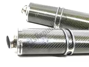 Termignoni 43mm mufflers, 43mm, with mounting brackets - Upper part