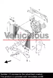 suzuki 1780044G00 fan radiator - Upper part