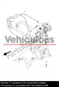 suzuki 1785214J00 manguera de enfriamiento - Lado izquierdo