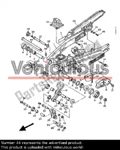 yamaha 1VJ221410000 bullone dell'asse posteriore - Parte inferiore