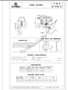 brembo 20518521 pinça de freio - Parte inferior