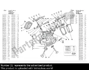 ducati 21110211A zawór wydechowy - Górna strona