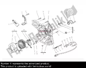 ducati 24712031A protezione ingranaggi carbonio - Lato destro