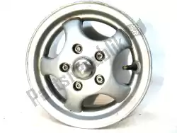 Here you can order the frontwheel, gray, 10 inch, 2. 5 j, 5 spokes from Piaggio (Grimeca Aprilia), with part number 269568: