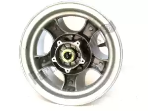 Piaggio 269568 roue avant, gris, 10 pouces, 2,5 j, 5 rayons - Face supérieure