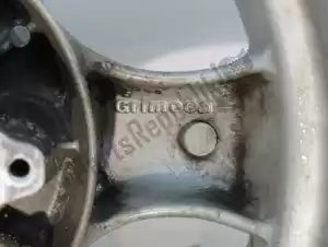 Piaggio 269568 frontwheel, gray, 10 inch, 2.5 j, 5 spokes - Left side