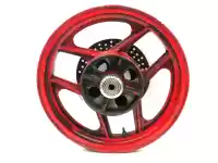 410731310R2, Kawasaki, jante arrière, rouge, 16x3 Kawasaki GPZ GPX 600 R Ninja, Utilisé