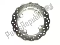 410800040, Kawasaki, Brake disc, 220 mm, rear, rear brake Kawasaki ZX-6R ZX-6RR ZX-10R ZX-9R KLE ZX-10RR Ninja ZZR ER-6F KRT ZX-10 RR Z ZR-7 ZR-7S ER-6N 600 1000 636 900 650 1400 750 G N R J B K D F E P C Versys M Anniversary Edition S Replica Special ZX636 A ZX1400 ZX1000 EX650 Tourer Grand Performance FHFA FJF, Used