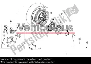 kymco 43351LEA7E01 disco freno posteriore - Lato sinistro