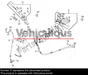 kymco 43530LEA7305 parte posteriore del cilindro principale - Parte superiore