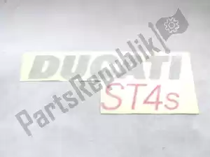 Ducati 43711141BC pegatina - Lado inferior