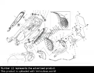 Ducati 44610242A garde de chaîne - Côté gauche