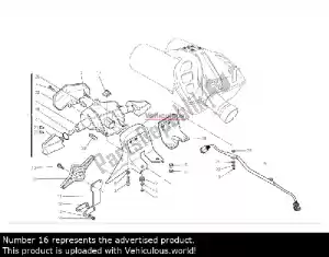 ducati 46011471a bouclier thermique - Côté droit