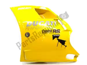 Ducati 48010561AB carenado lateral, amarillo, izquierda - Lado inferior