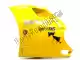 Zijkuip, geel, links Ducati 48010561AB