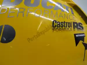 Ducati 48010561AB carenado lateral, amarillo, izquierda - Parte inferior