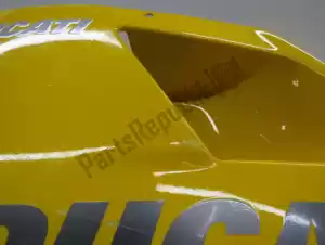 Ducati 48010561AB carenado lateral, amarillo, izquierda - Parte superior