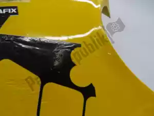 Ducati 48010561AB carenado lateral, amarillo, izquierda - Vista plana