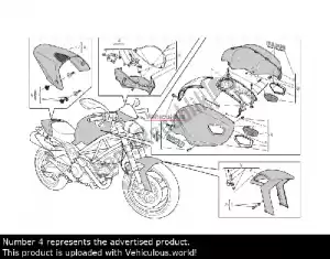 Ducati 48130531A carenagem do farol - Lado esquerdo