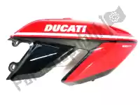 48211521E, Ducati, carenatura laterale, rosso, destro Ducati Hypermotard 1100 Evo SP Corse Edition S, Usato