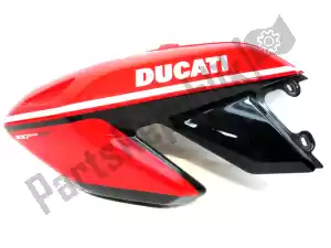 Ducati 48211531E carenagem lateral, vermelha, esquerda - Lado superior