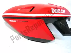 Ducati 48211531E carenagem lateral, vermelha, esquerda - Parte inferior