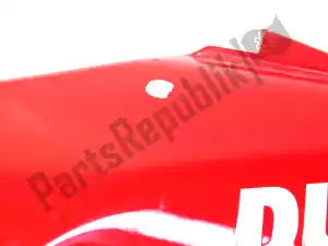 Ducati 48211531E carenagem lateral, vermelha, esquerda - Vista plana