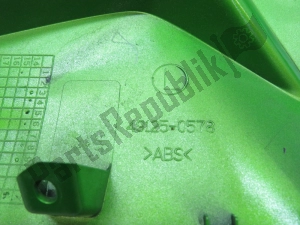 Kawasaki 49133516551P carénage latéral, vert, la gauche - Côté droit