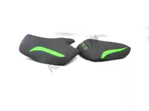 Kawasaki 5306663066a saddle, black green - Upper side