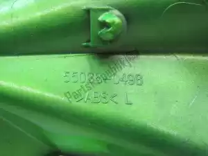 kawasaki 55028049851P carénage supérieur, vert, la gauche - Côté gauche