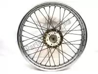 5531118420, Suzuki, Voorwiel, chrome, 18 inch, 1,6 j, 36 spaken Suzuki GN TU 250 125 U XTU XT E, Gebruikt