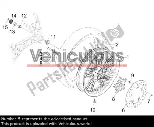 piaggio 56498R remschijf - Onderste deel