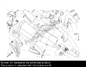 ducati 57012881A tubo de escape, cabeça horizontal - Meio