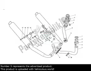 Ducati 57110182a tubo di scarico verticale - Parte superiore