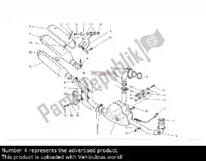 ducati 57112561A tubo de escape vertical - Parte inferior