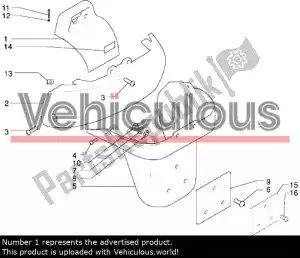 piaggio 57557050D1 painel traseiro - imagem 9 de 18