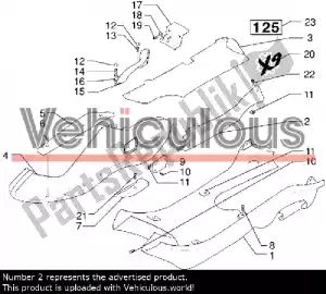 piaggio 577997000P pannello laterale - Vista semplice