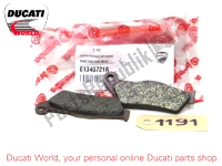61340721A, Ducati, Brake pads, Used