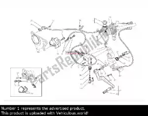 ducati 62540041a pompe de frein arrière - Partie supérieure