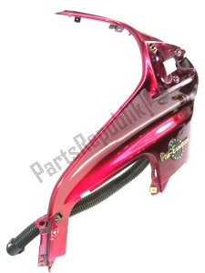 honda 64200MAJ610ZE front fairing, burgundy - Left side