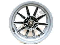 Aprilia 666323, Rear wheel, gray, 14 inch, 3.75 j, 10 spokes, OEM: Aprilia 666323