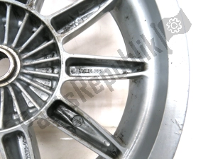 aprilia 666323 rear wheel, gray, 14 inch, 3.75 j, 10 spokes - Right side