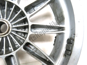 aprilia 666323 rear wheel, gray, 14 inch, 3.75 j, 10 spokes - Lower part