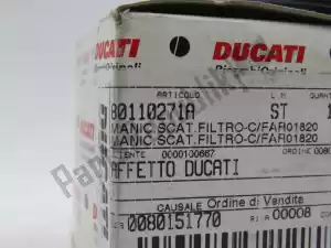 Ducati 80110271A colector de admisión - Parte inferior