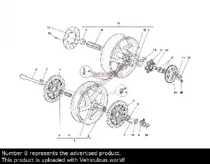 ducati 81910171a essieu de roue avant - Partie supérieure