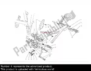 ducati 82410721a footrest holder left - Middle